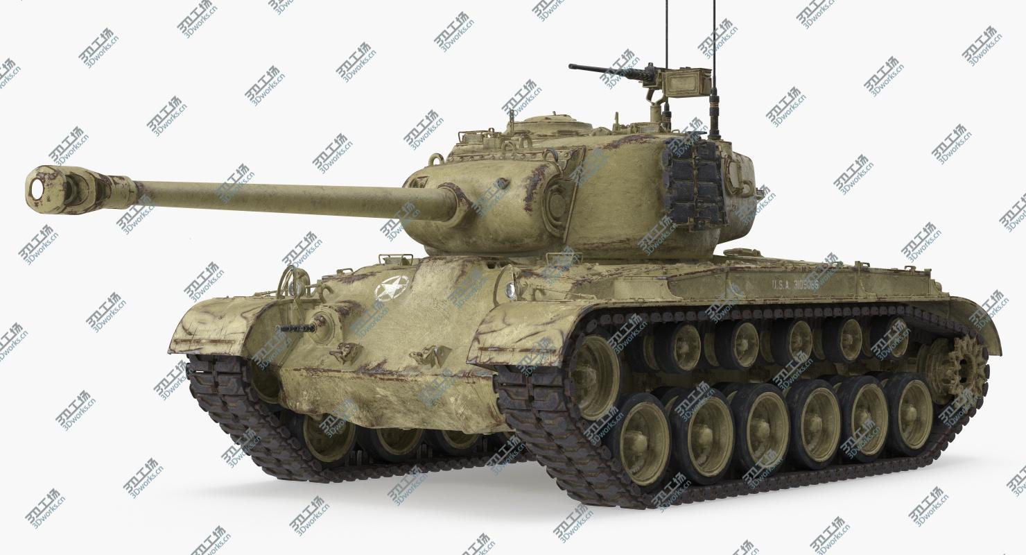 images/goods_img/2021040231/3D model M26 Pershing Medium Tank with Dirt/2.jpg